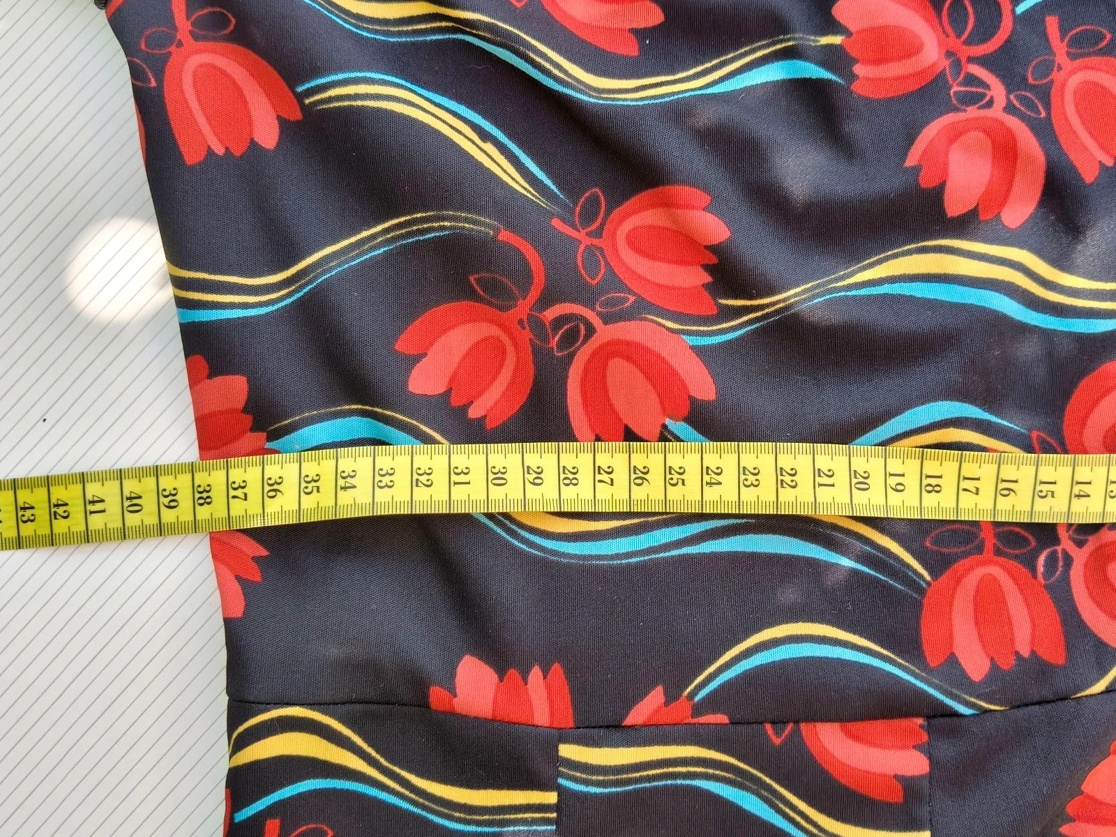 Vintage Bloemenjurk met Strik Burca Maat 42 – photo 13